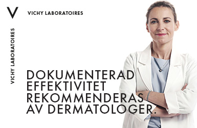 Dermatolog som gör reklam för Vichy