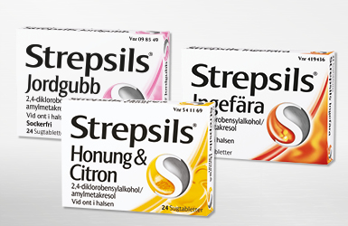 Produkter på Strepsils tabletter