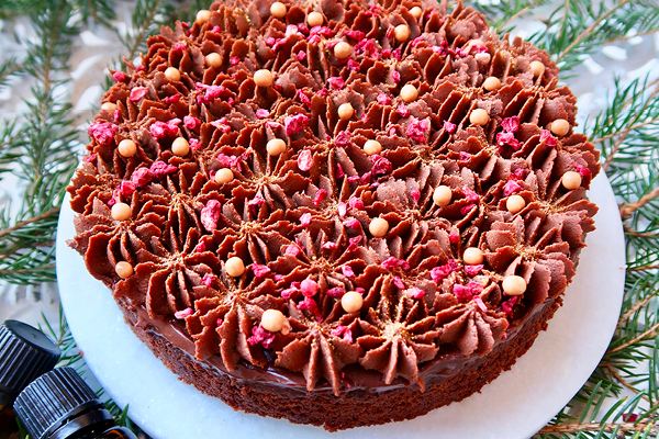 Chokladkaka med mintchokladtryffel