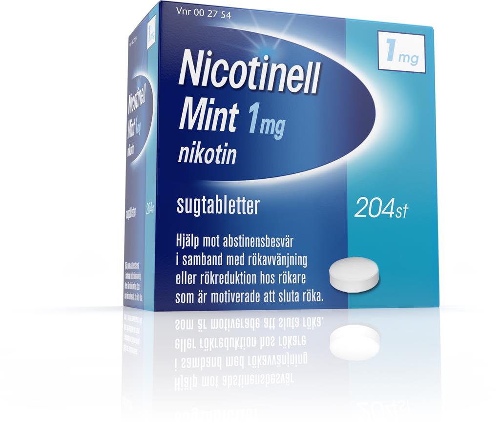 Bild på Nicotinell Mint, komprimerad sugtablett 1 mg, 204 st