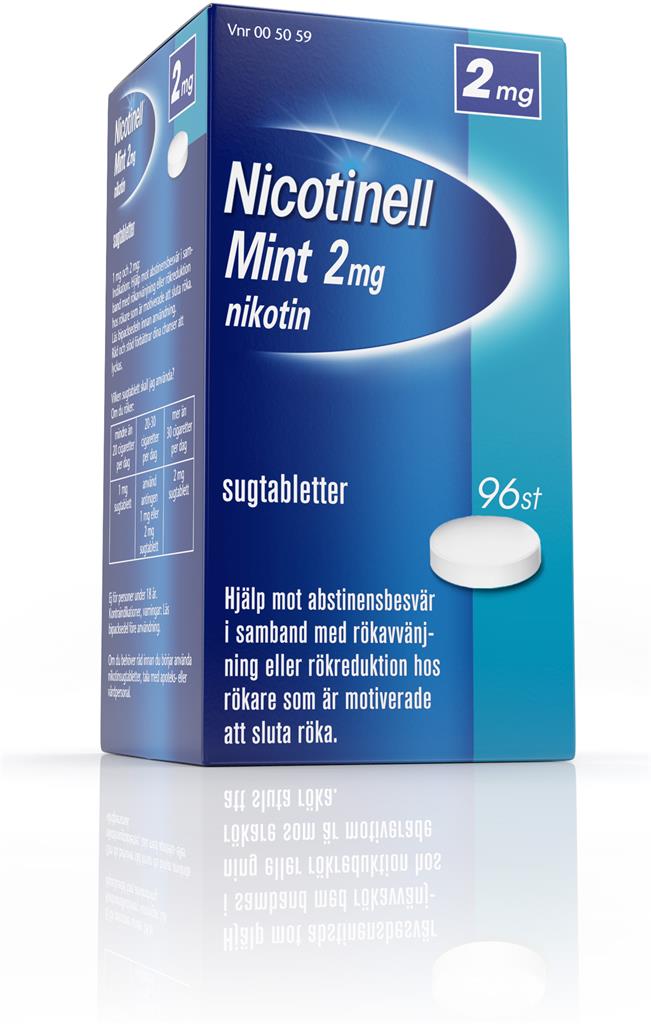 Bild på Nicotinell Mint, komprimerad sugtablett 2 mg, 96 st