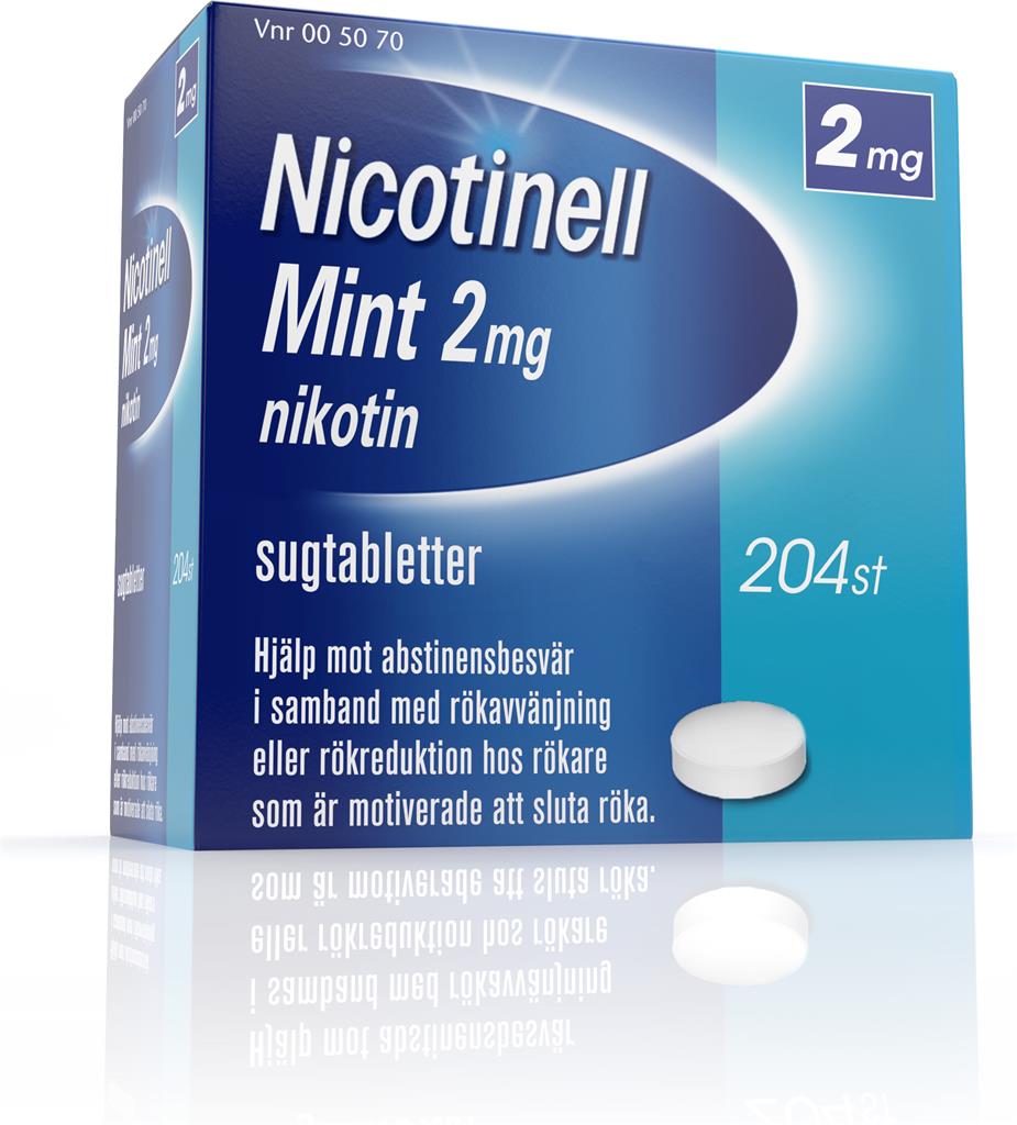 Bild på Nicotinell Mint, komprimerad sugtablett 2 mg, 204 st