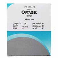 Bild på Oftagel, ögongel 2,5 mg/g, 3 X 10 g