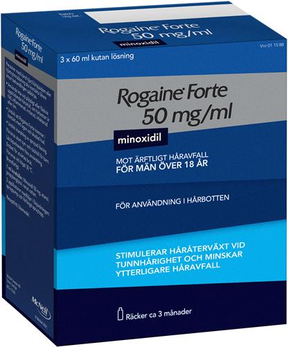 Rogaine forte, kutan 50 mg/ml, 3 X 60 | Apoteket.se