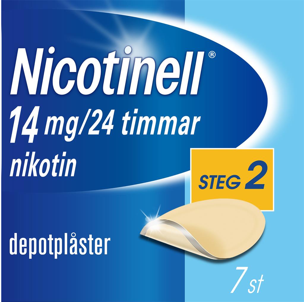 Bild på Nicotinell, depotplåster 14 mg/24 timmar, 7 st
