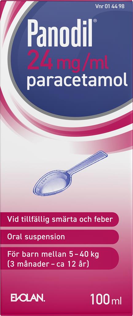 Bild på Panodil, oral suspension 24 mg/ml, 100 ml