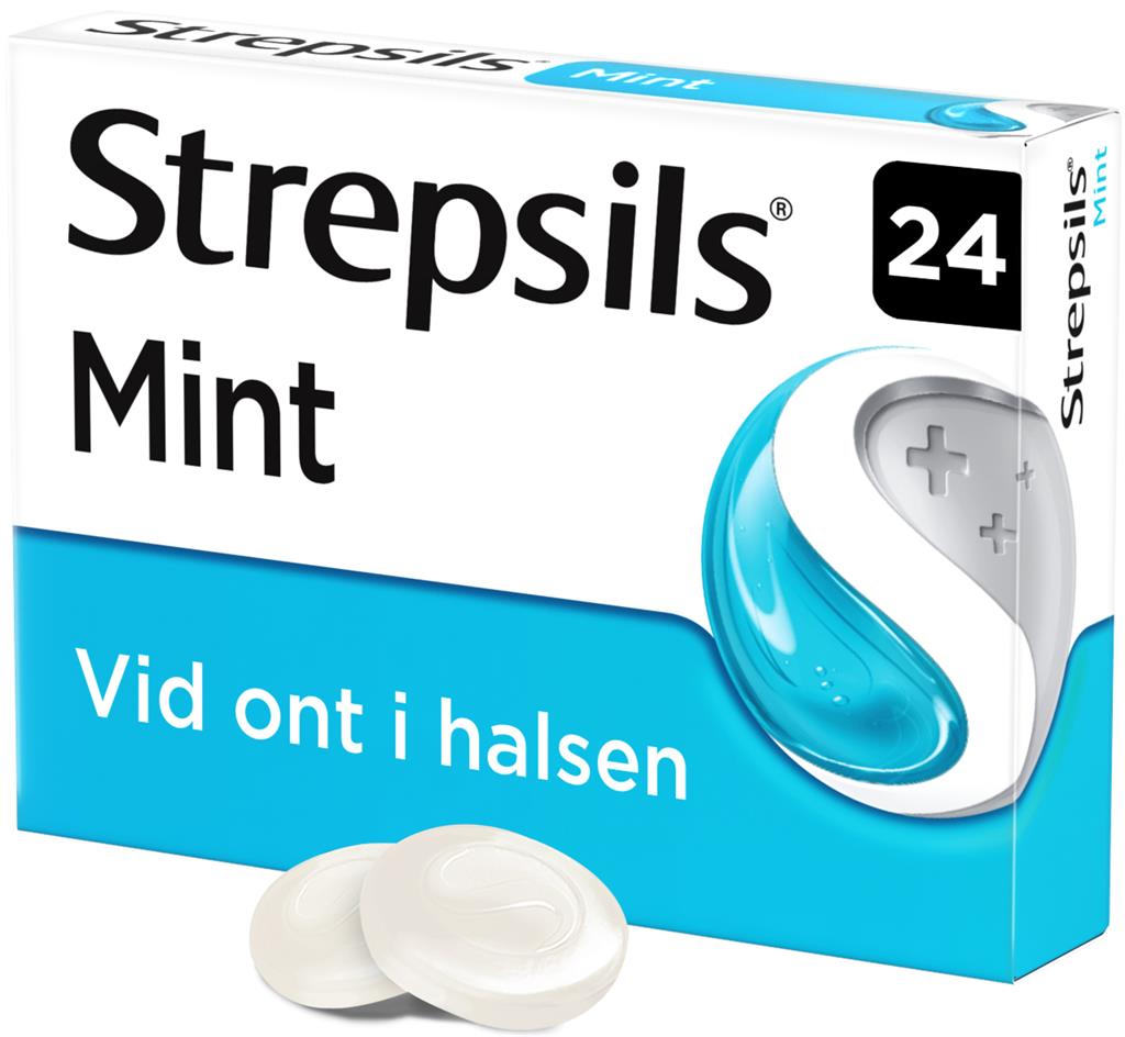 Bild på Strepsils Mint, sugtablett, 24 st
