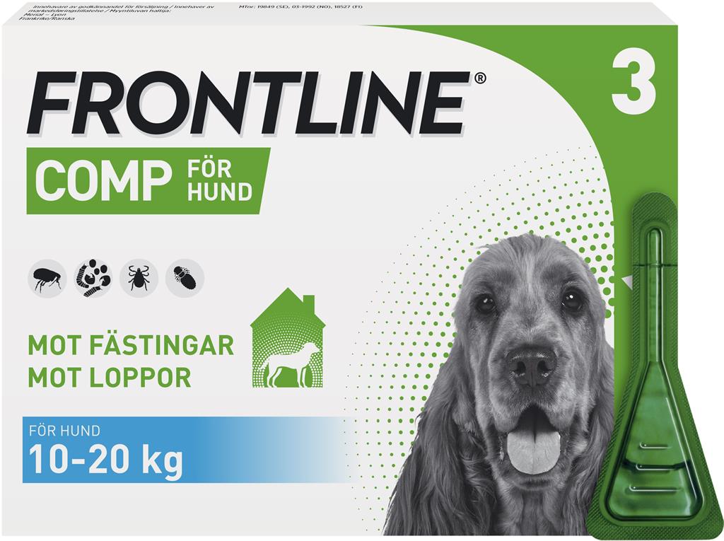 Bild på Frontline Comp, spot-on, lösning 134 mg/120,6 mg, 3 X 1,34 ml