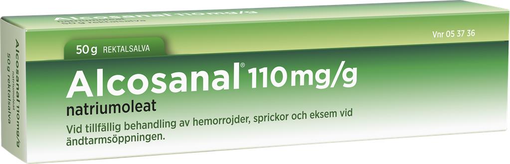 Bild på Alcosanal, rektalsalva 110 mg/g, 50 g