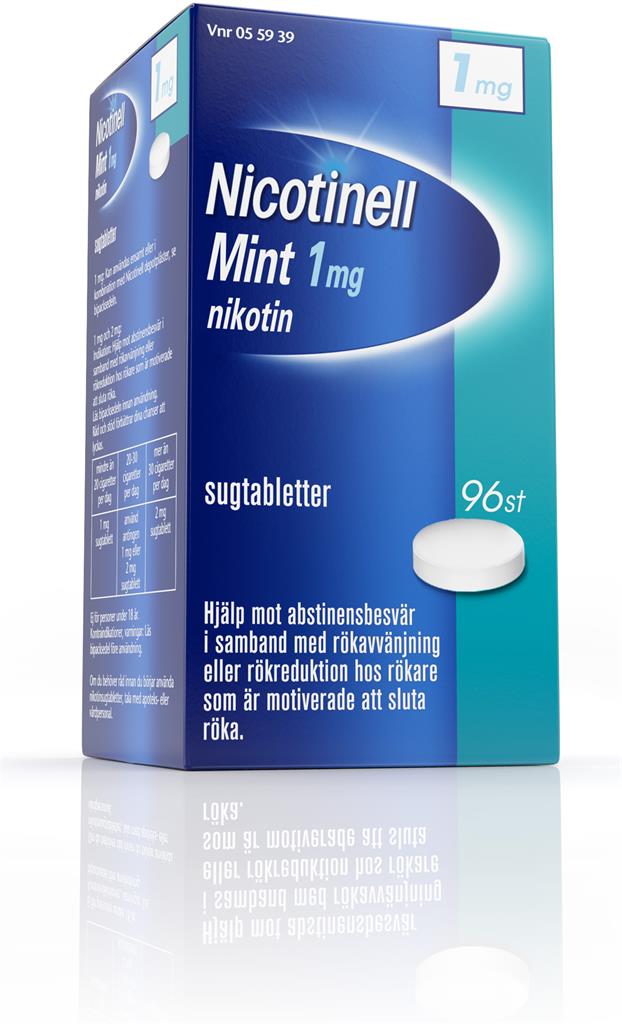 Bild på Nicotinell Mint, komprimerad sugtablett 1 mg, 96 st