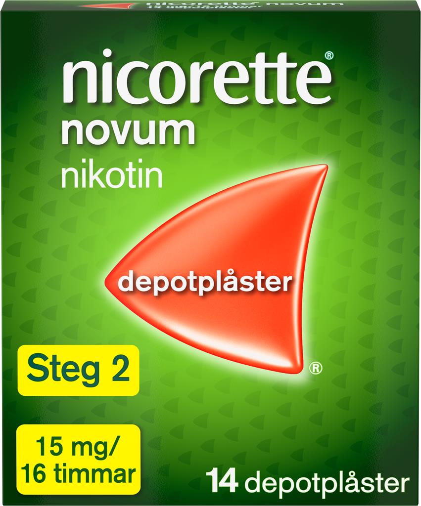 Bild på Nicorette Novum, depotplåster 15 mg/16 timmar, 14 st