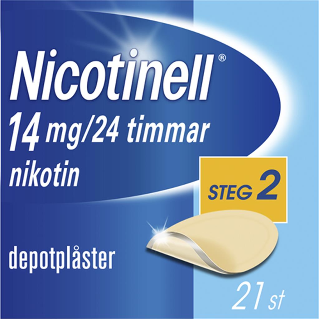 Bild på Nicotinell, depotplåster 14 mg/24 timmar, 21 st