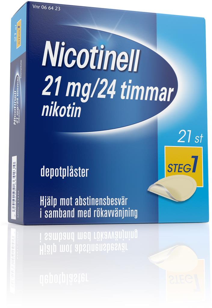 Bild på Nicotinell, depotplåster 21 mg/24 timmar, 21 st