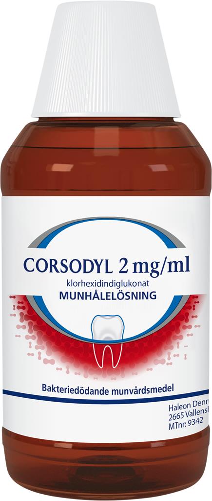 Bild på Corsodyl, munhålelösning 2 mg/ml, 300 ml