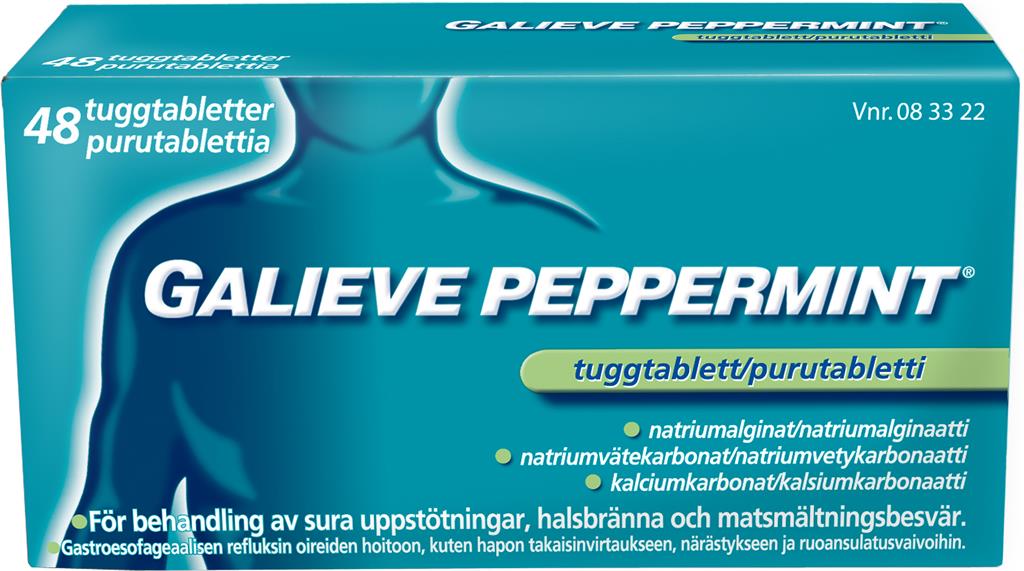 Bild på Galieve Peppermint, Tuggtablett, 48 st