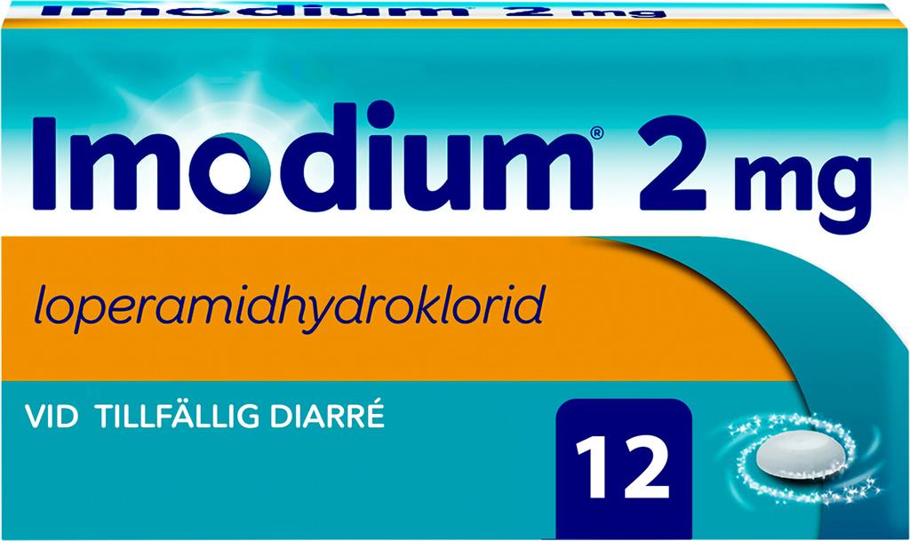 Bild på Imodium, Munsönderfallande tablett 2 mg, 12 st