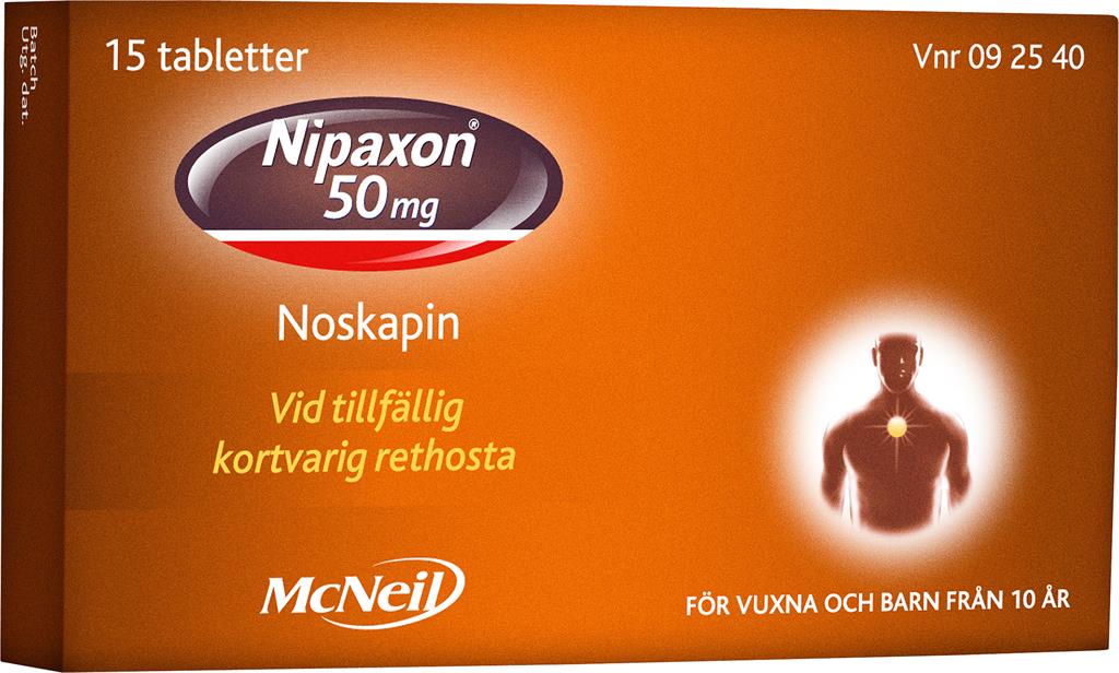 Bild på Nipaxon, tablett 50 mg, 15 st