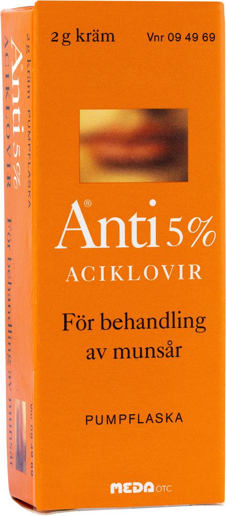 Bild på Anti, kräm 5 % (pumpflaska), 2 g