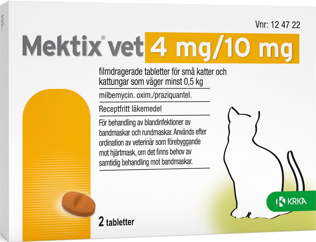 Bild på Mektix vet, filmdragerad tablett 4 mg/10 mg, 2 st