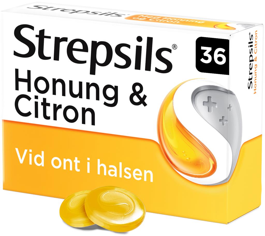 Bild på Strepsils Honung & Citron, sugtablett, 36 st