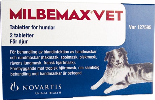 Köp Milbemax för hundar, tablett, 2 st |