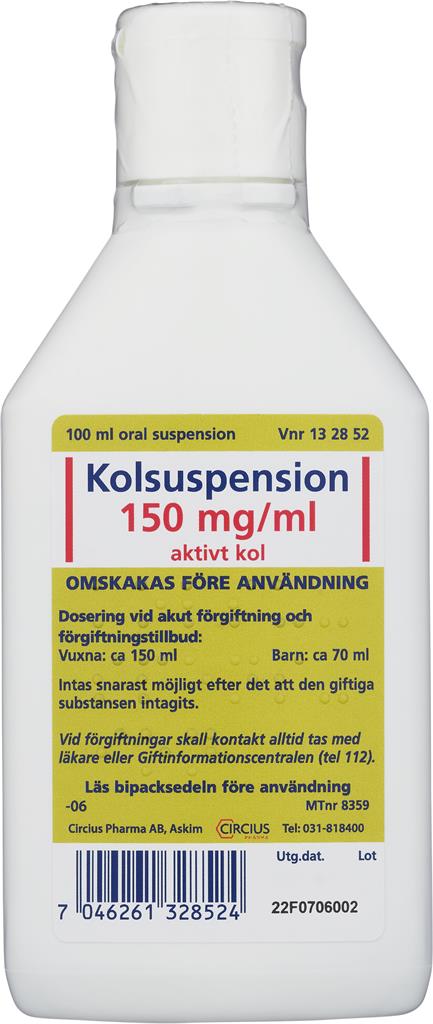 Bild på Kolsuspension, oral suspension 150 mg/ml, 100 ml