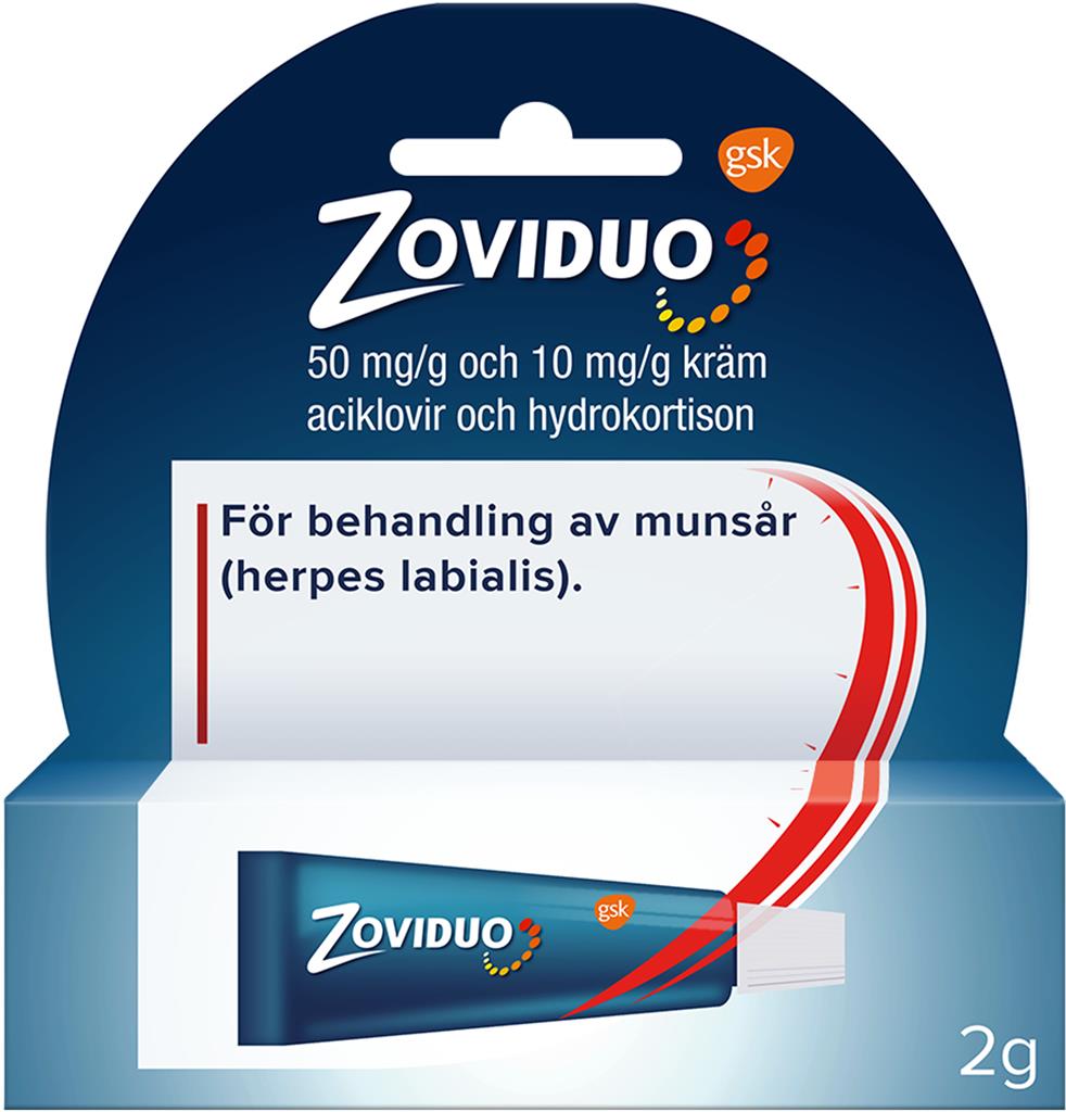 Bild på Zoviduo, kräm 50 mg/g + 10 mg/g, 2 g