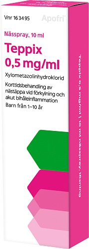 Bild på Teppix, nässpray, lösning 0,5 mg/ml, 10 ml