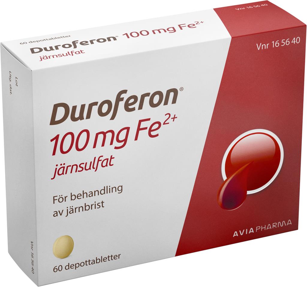 Bild på Duroferon, depottablett 100 mg Fe2+, 60 st