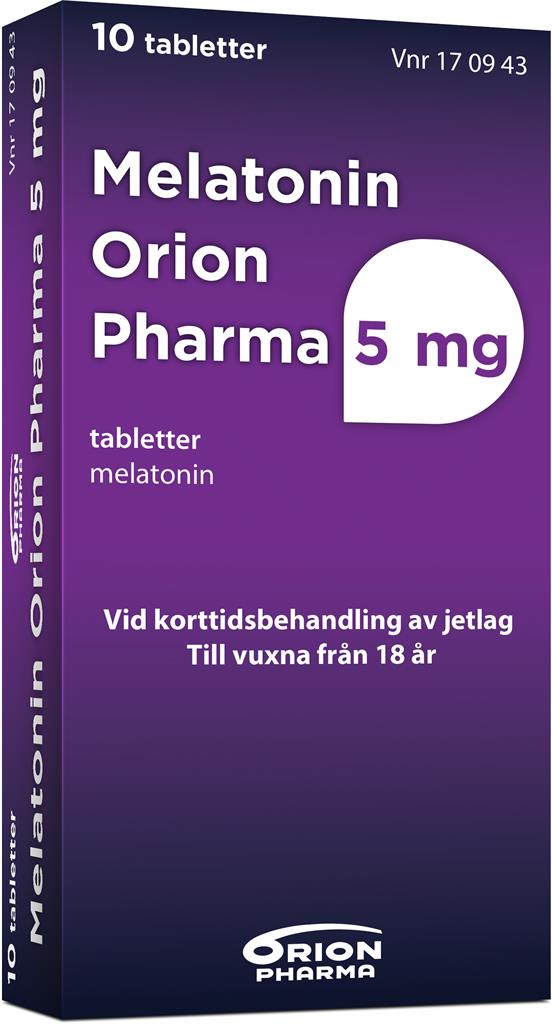 Bild på Melatonin Orion Pharma, tablett 5 mg, 10 st