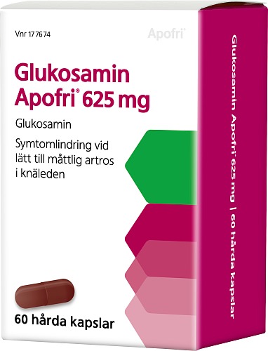 Glukosamin Apofri, kapsel, hård 625 mg, 60 st
