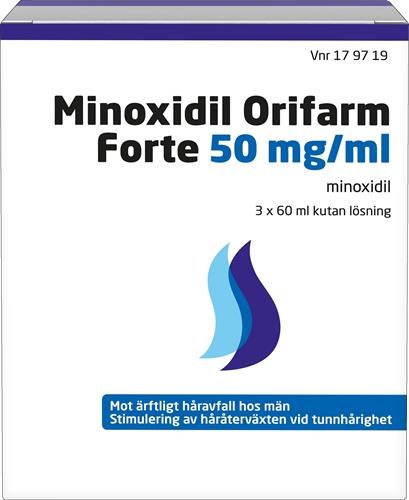 vil beslutte Cirkus lade som om Köp Minoxidil Orifarm Forte, kutan lösning 50 mg/ml, 3 X 60 ml | Apoteket.se