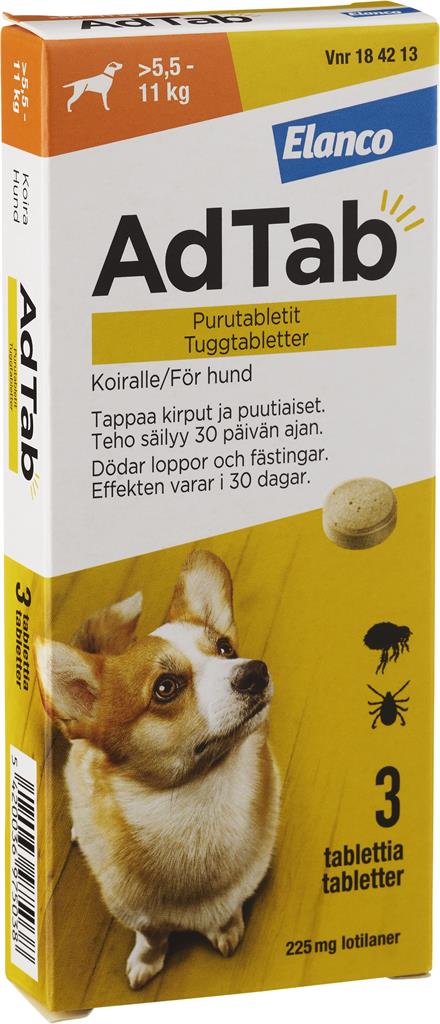 Bild på AdTab, tuggtablett 225 mg, 3 st