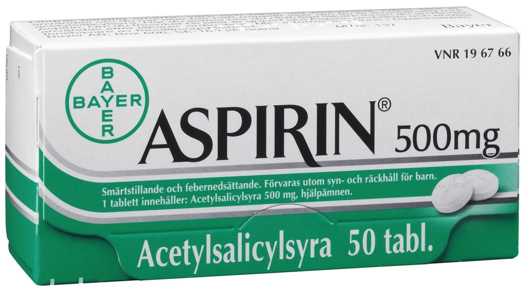 Bild på Aspirin, tablett 500 mg, 50 st