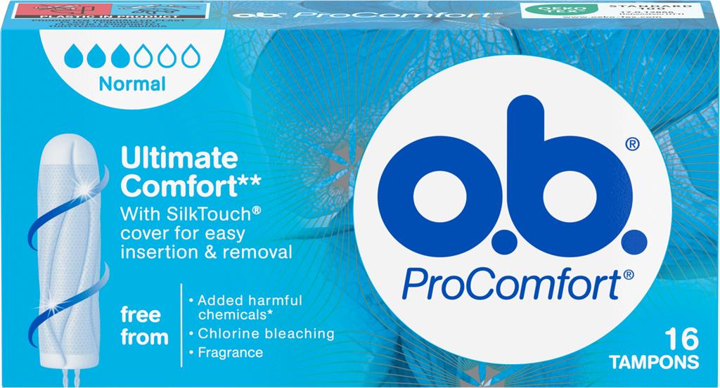 Bild på OB Pro Comfort Normal tampong, 16 st