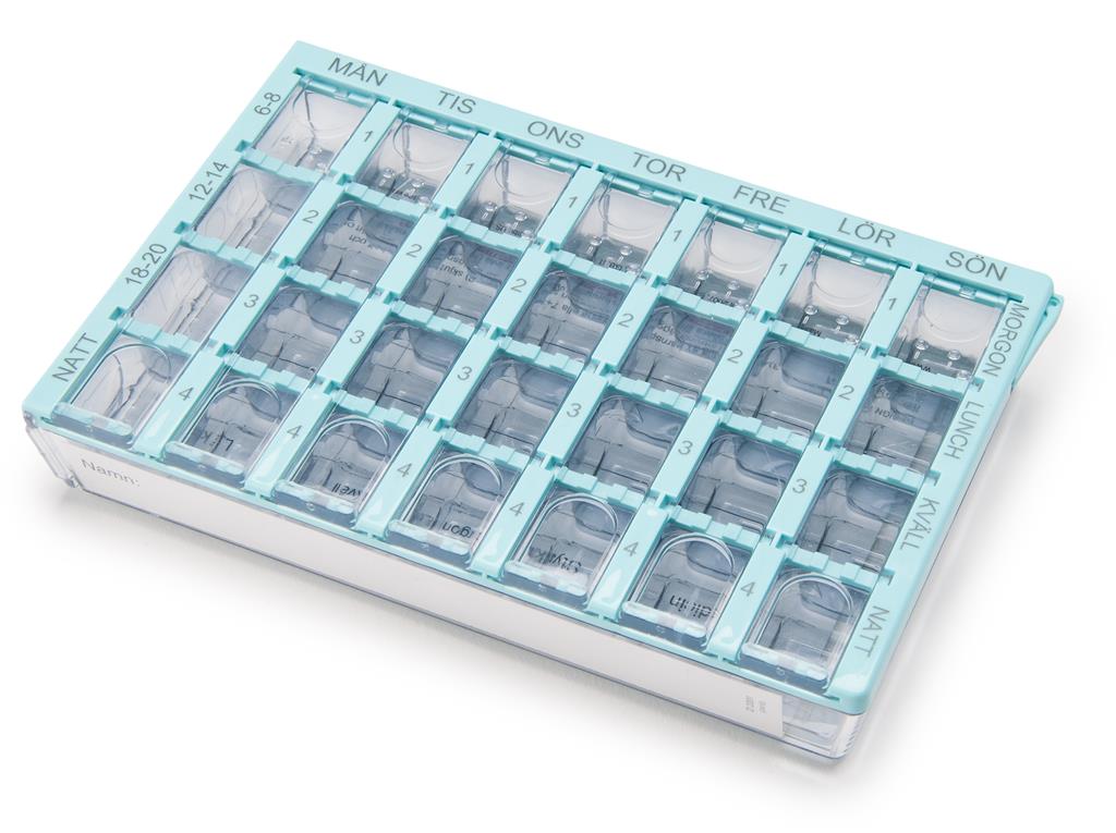 Bild på Dosett Medi disp m spärr turko, 1 st