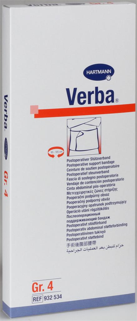 Bild på Verba maggördel, stödförband, nr 4, omkrets 95-105 cm, 1 styck