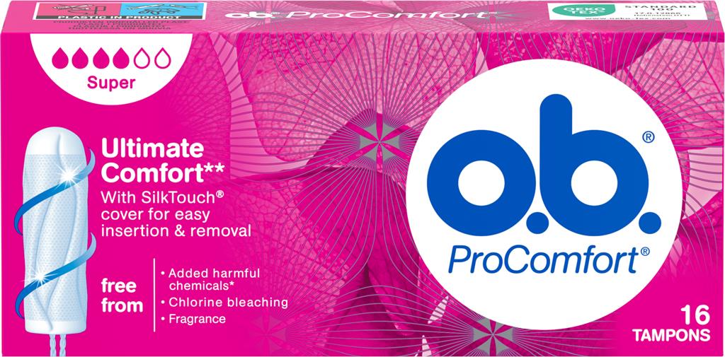 Bild på OB Pro Comfort Super tampong, 16 st