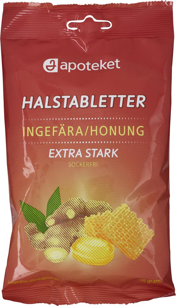 Bild på Apoteket Halstablett Ingefära, 17 st