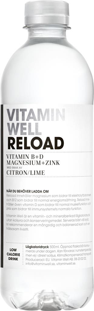 Bild på Vitamin Well Reload u kolsyra, 500ml