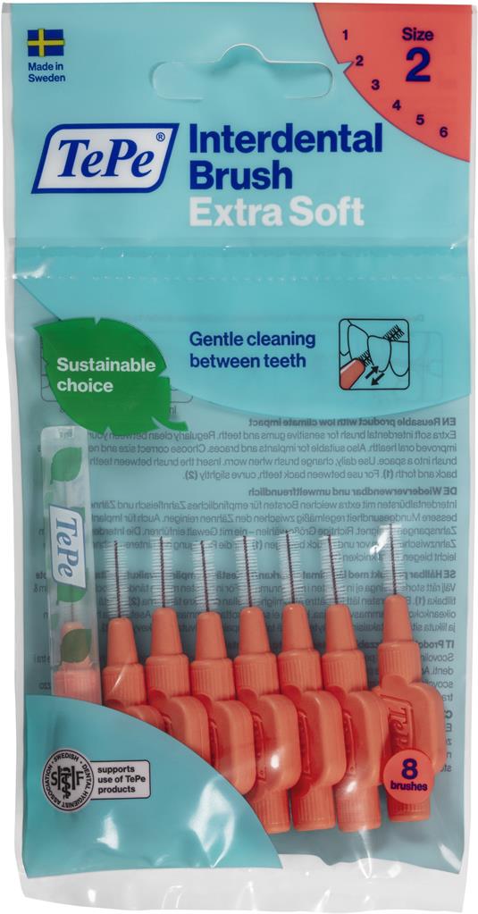 Bild på TePe Mellanrumsborste extra mjuk 0,5mm, 8 st