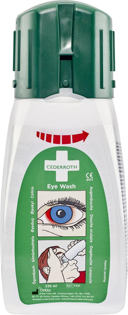 Bild på Cederroth Ögondusch Fickmodell NaCl 0,9%, 235 ml