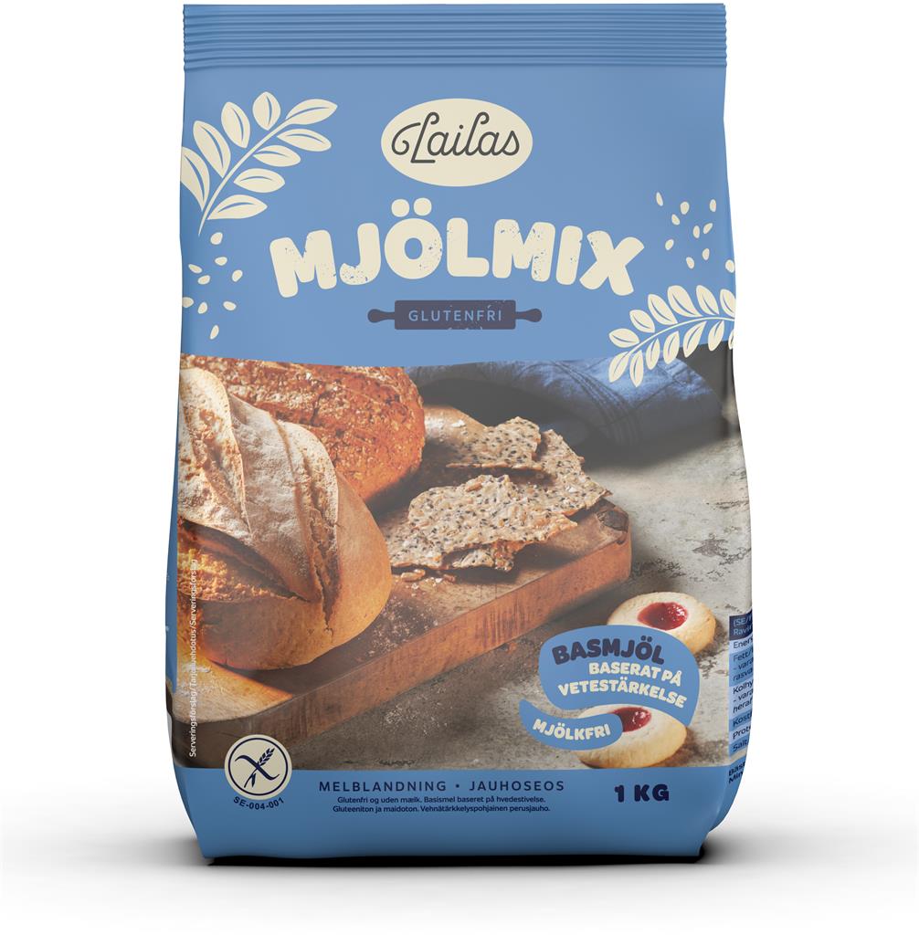 Bild på Lailas Mjölmix, glutenfri, mjölkfri (blå), 1 kilogram