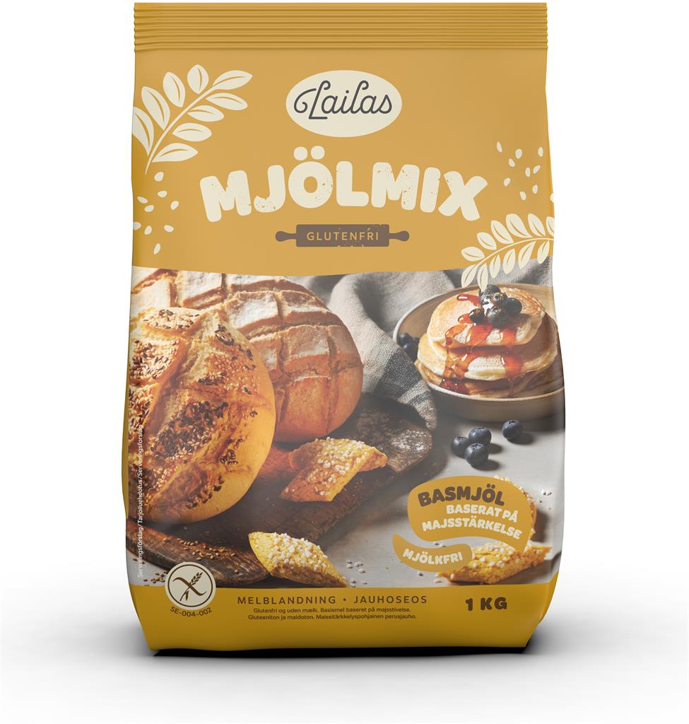 Bild på Lailas Mjölmix, majsbaserad, glutenfri, mjölkfri (gul), 1 kilogram
