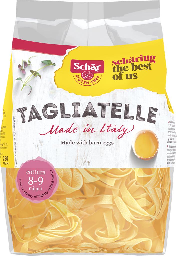 Bild på Schär Pasta, glutenfri, tagliatelle med ägg, 250 gram
