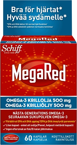 Megared Package Köp MegaRed 500mg Omega-3, 60 st | Apoteket.se