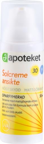 Bild på Apoteket Solcreme Matt SPF 30, 50 ml