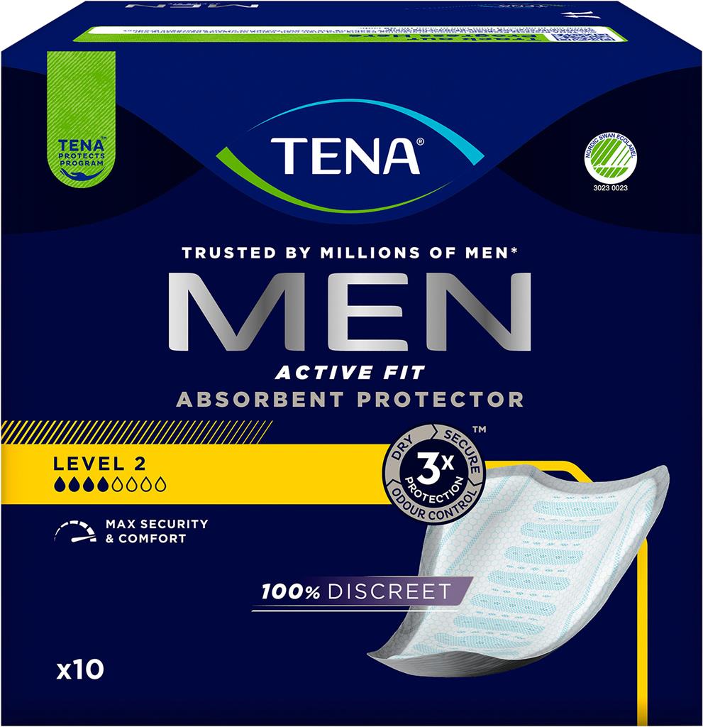 Bild på Tena Men inkontinensskydd Level 2, 10 st