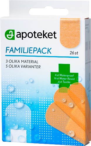 Bild på Apoteket Plåster Familjepack, 26 st