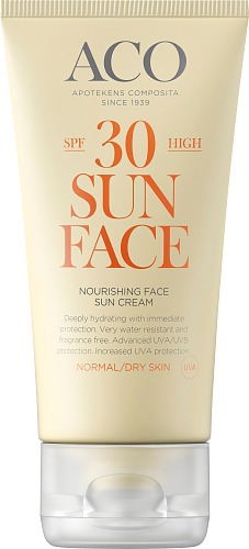 Bild på ACO nourishing face sun cream SPF 30, 50 ML
